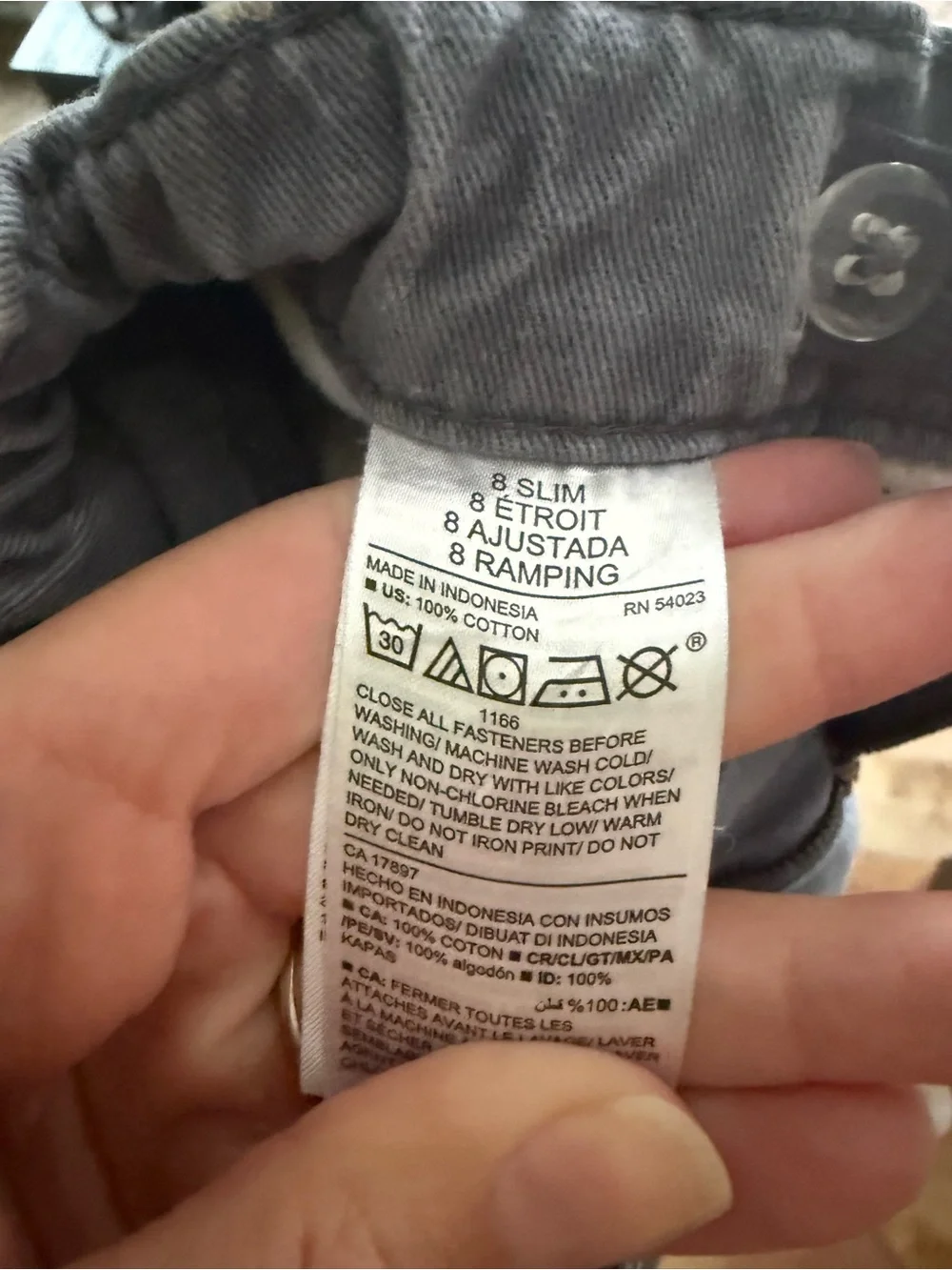 Old Navy Gray Kids Slim Jeans
